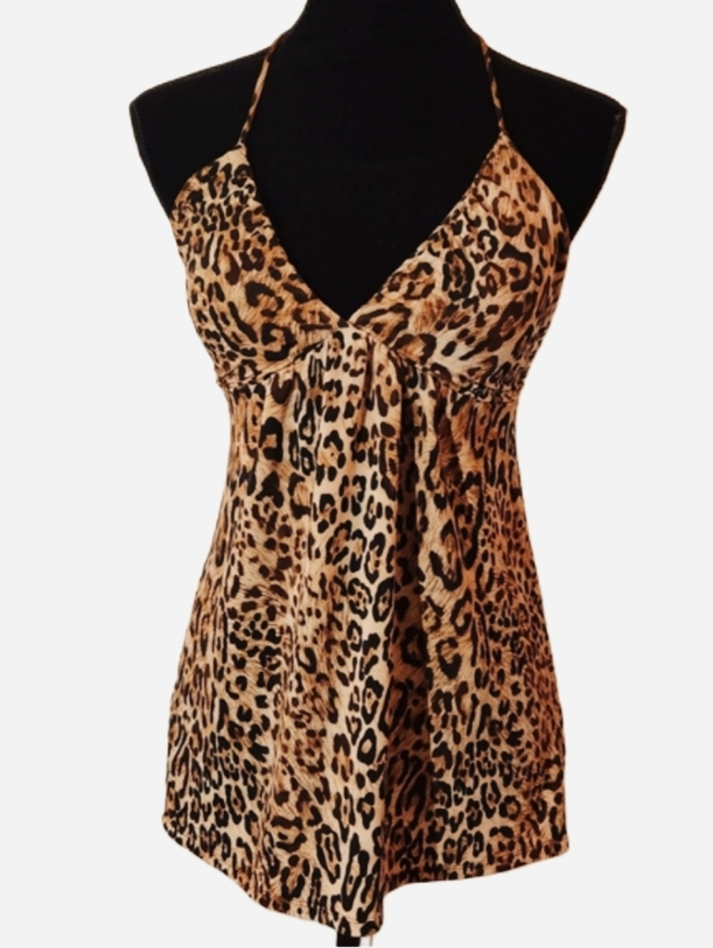 Y2k Forever 21 Leopard Print Halter Top !